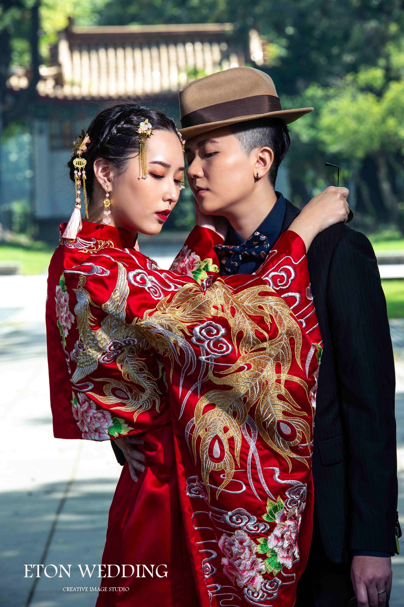 中式禮服,中式婚紗照,秀禾服,龍鳳褂,旗袍,中式婚紗